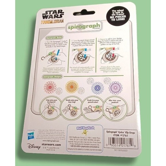 Disney Star Wars Grogu Spirograph Cyclex Hasbro 5+ Compact Collectors Travel Toy - Picture 9 of 16